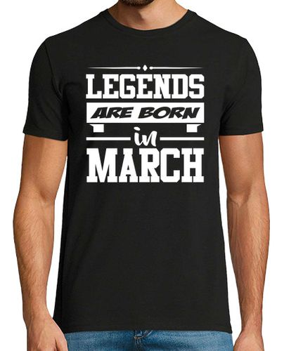 Camiseta Hombre Manga Corta leyendas están nació en marzo laTostadora - latostadora.com - Modalova