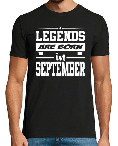 Camiseta Hombre Manga Corta leyendas nacen en septiembre laTostadora - latostadora.com - Modalova