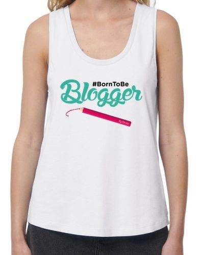 Camiseta Mujer Tirantes Loose Fit Born to be blogger laTostadora - latostadora.com - Modalova