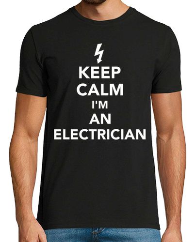 Camiseta mantener la calma que soy un electricista - latostadora.com - Modalova