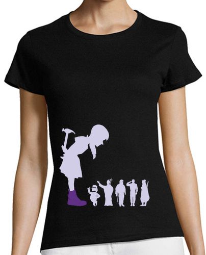 Camiseta mujer Muller 02 - Malva - Camisola Muller - latostadora.com - Modalova