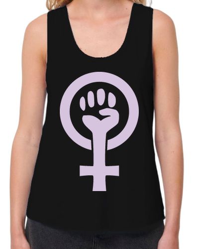 Camiseta mujer Símbolo feminista (lila claro) laTostadora - latostadora.com - Modalova