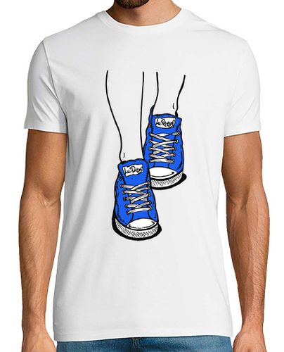 Camiseta Zapatillas Azul - latostadora.com - Modalova