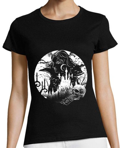 Camiseta Mujer Manga Corta camisa del castillo del vampiro para mujer laTostadora - latostadora.com - Modalova