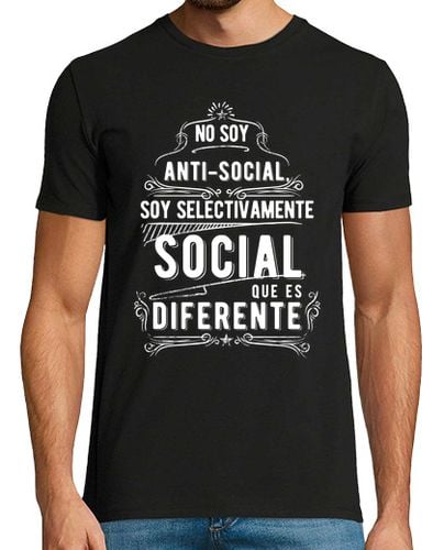 Camiseta Hombre Manga Corta Antisocial laTostadora - latostadora.com - Modalova