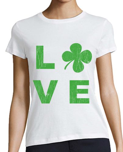 Camiseta mujer Irish love square green - latostadora.com - Modalova