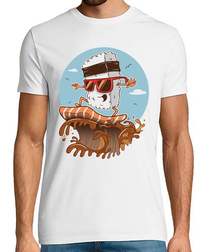 Camiseta Sushi Surfer - latostadora.com - Modalova