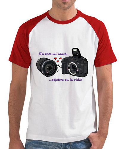 Camiseta Hombre Estilo Béisbol ¡Tú eres mi único...objetivo en la vida! laTostadora - latostadora.com - Modalova