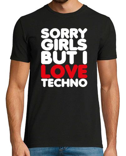 Camiseta Hombre Manga Corta SORRY GIRLS BUT I LOVE TECHNO laTostadora - latostadora.com - Modalova