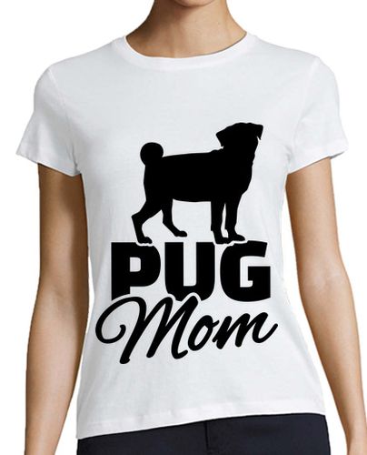 Camiseta Mujer Manga Corta mamá pug laTostadora - latostadora.com - Modalova