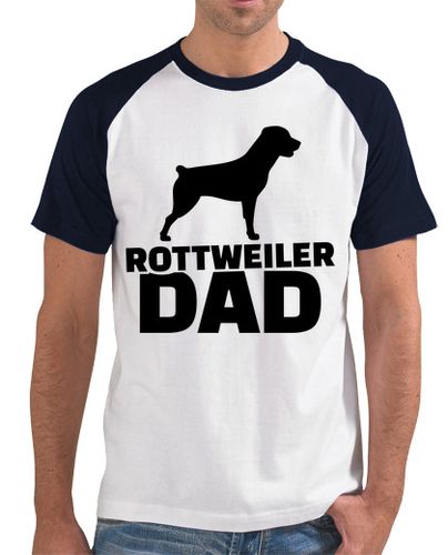 Camiseta Hombre Estilo Béisbol rottweiler papá laTostadora - latostadora.com - Modalova