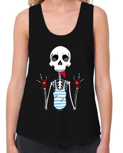 Camiseta Mujer Tirantes Loose Fit Cool Skeleton. laTostadora - latostadora.com - Modalova