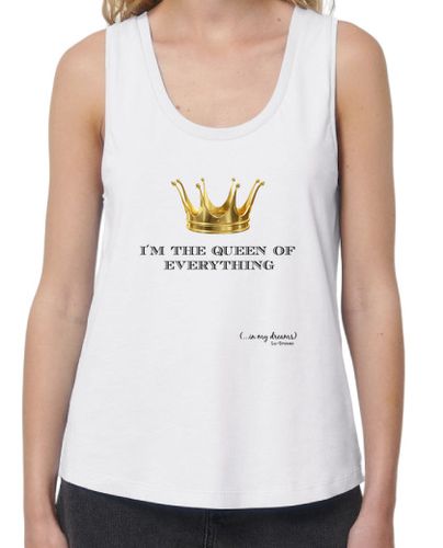Camiseta mujer Corona Queen (Letras Negras) - latostadora.com - Modalova