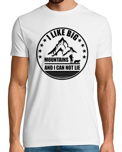 Camiseta me gustan las grandes montañas y no puedo mentir - latostadora.com - Modalova