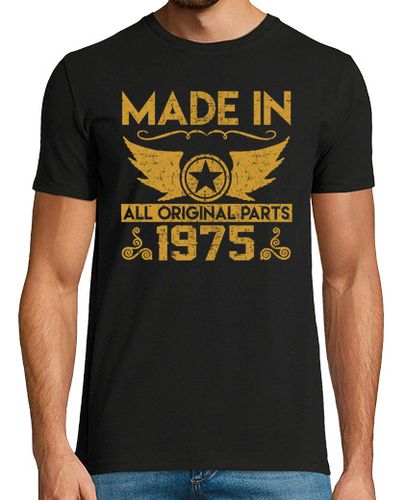 Camiseta hecho en 1975 todas las piezas originales - latostadora.com - Modalova