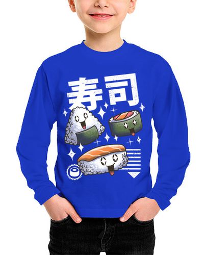 Camiseta Niño Manga Larga sushi kawaii laTostadora - latostadora.com - Modalova