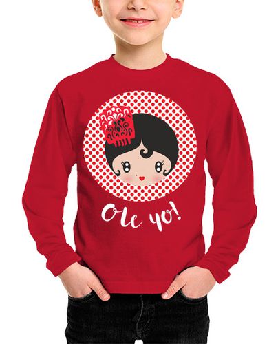 Camiseta Niño Manga Larga ole yo black laTostadora - latostadora.com - Modalova