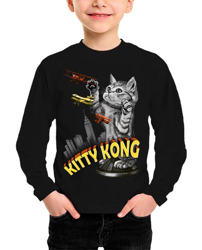 Camiseta Niño Manga Larga kitty kong laTostadora - latostadora.com - Modalova