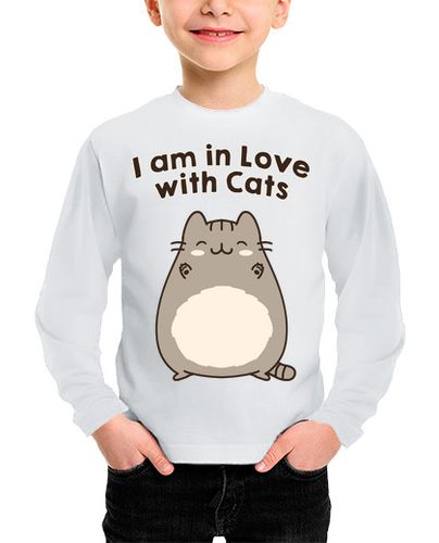 Camiseta Niño Manga Larga i am in love with cats laTostadora - latostadora.com - Modalova