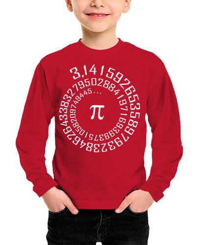 Camiseta Niño Manga Larga número Pi - maths laTostadora - latostadora.com - Modalova