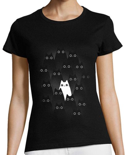 Camiseta mujer Different purrrrfection - Cute cats - latostadora.com - Modalova