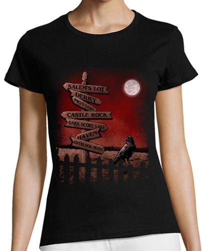 Camiseta mujer Horror Crossroads - latostadora.com - Modalova