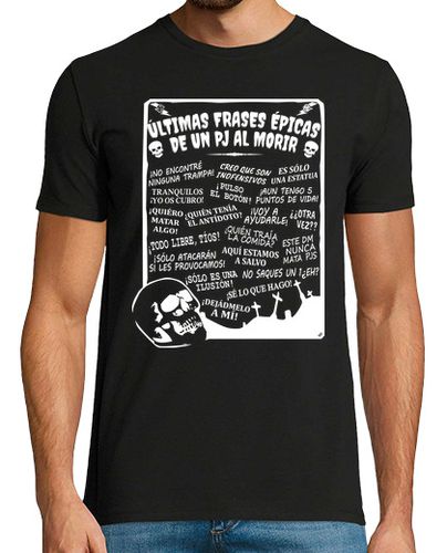 Camiseta Hombre Manga Corta Camiseta Juego de Rol - RPG - Frases Épicas laTostadora - latostadora.com - Modalova