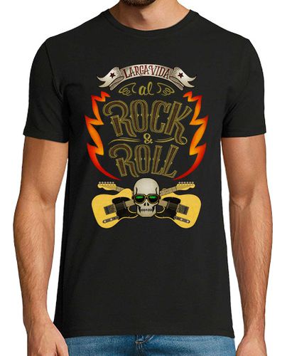 Camiseta Larga vida al rock and roll - latostadora.com - Modalova