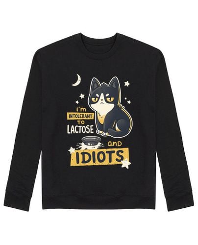 Sudadera Sin Capucha Unisex Intolerante a la Lactosa Gato Sudadera laTostadora - latostadora.com - Modalova