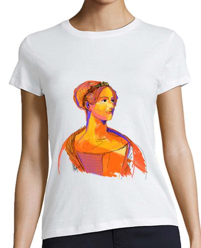 Camiseta mujer Ada Lovelace by Aitana Pérez / Mujer, manga corta, blanca, calidad premium - latostadora.com - Modalova