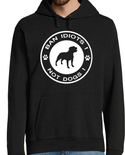 Sudadera Con Capucha Para Hombre Ban idiots Not dogs (blanco) laTostadora - latostadora.com - Modalova