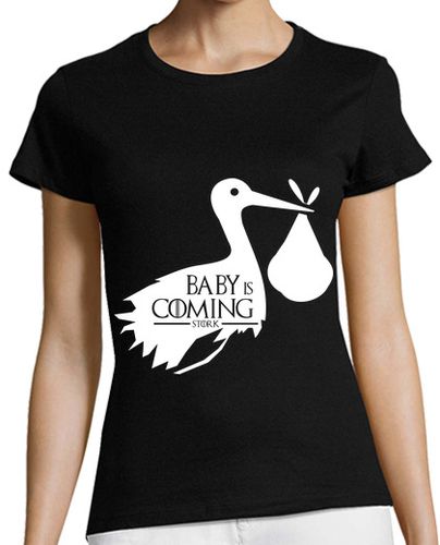 Camiseta mujer Baby is coming - latostadora.com - Modalova