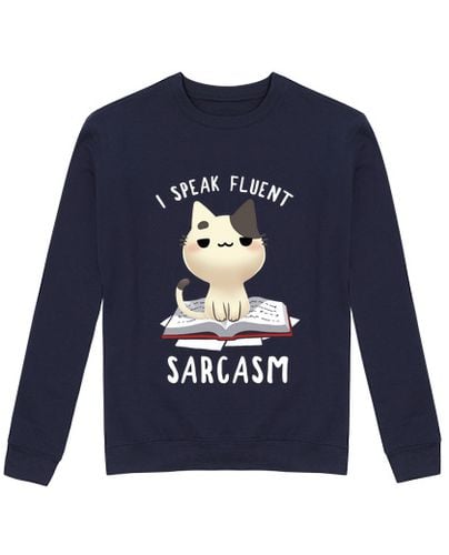 Sudadera Sin Capucha Unisex Fluent Sarcasm laTostadora - latostadora.com - Modalova