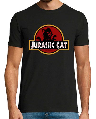 Camiseta Jurassic Park Cat parodia gato pelicula hombre - latostadora.com - Modalova