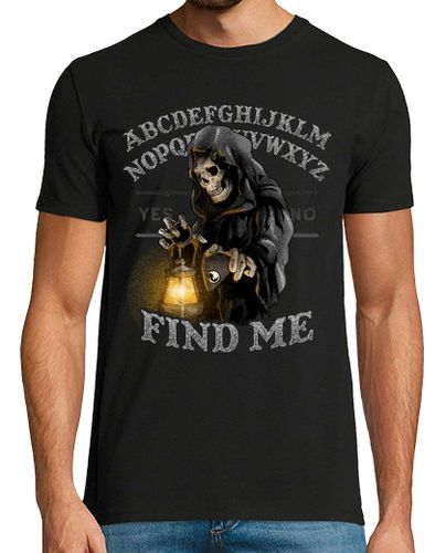Camiseta Ouija Alfabeto Halloween Find Me Espiritismo Terror En Inglés - latostadora.com - Modalova