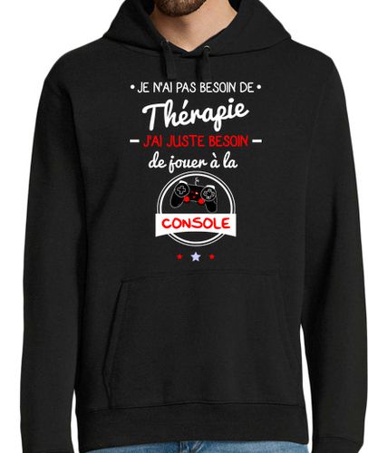 Sudadera Con Capucha Para Hombre sin necesidad de terapia geek gamer ner laTostadora - latostadora.com - Modalova