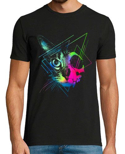 Camiseta Hombre Manga Corta gato de cara de calavera geométrica laTostadora - latostadora.com - Modalova