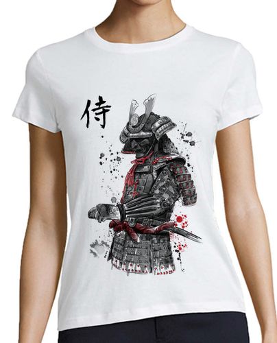 Camiseta mujer Samurai sumi-e - latostadora.com - Modalova