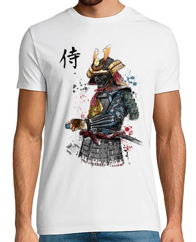 Camiseta Hombre Manga Corta Samurai Watercolor laTostadora - latostadora.com - Modalova