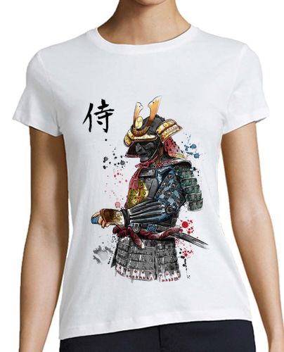 Camiseta mujer Samurai Watercolor - latostadora.com - Modalova