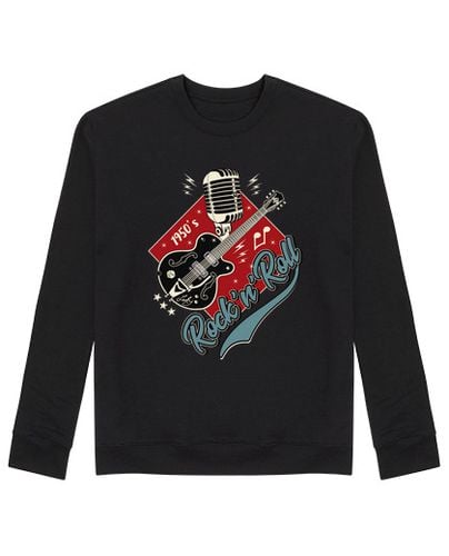 Sudadera Sin Capucha Unisex Diseño Rockabilly 50s Rockers Vintage laTostadora - latostadora.com - Modalova