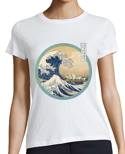 Camiseta mujer The Great Wave - Sydney - latostadora.com - Modalova