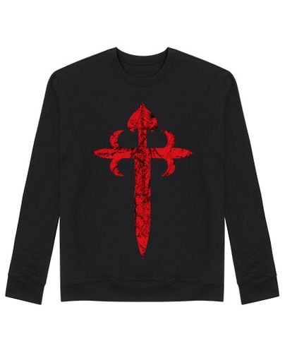 Sudadera Sin Capucha Unisex orden de la cruz de santiago erosionada laTostadora - latostadora.com - Modalova