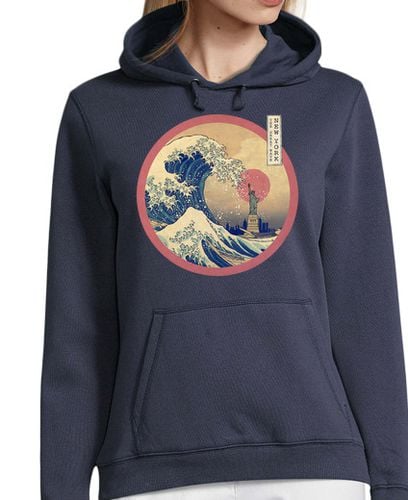 Sudadera Con Capucha Para Mujer The Great Wave - New York laTostadora - latostadora.com - Modalova