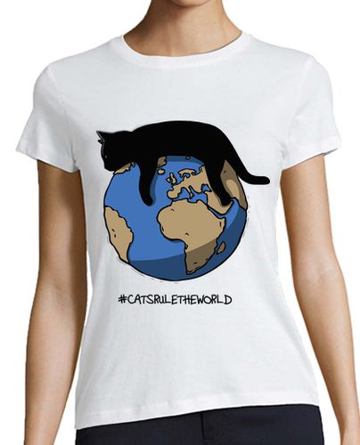Camiseta mujer Cats rule the world - latostadora.com - Modalova