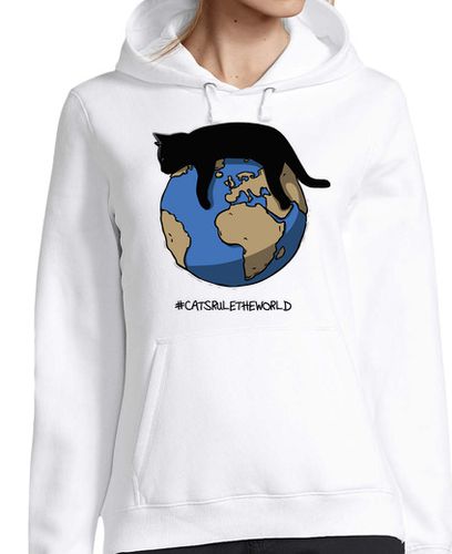 Sudadera Con Capucha Para Mujer Cats rule the world laTostadora - latostadora.com - Modalova