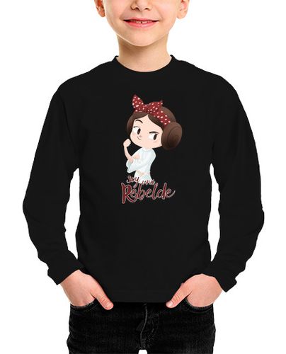 Camiseta Niño Manga Larga Soy una rebelde v2 laTostadora - latostadora.com - Modalova