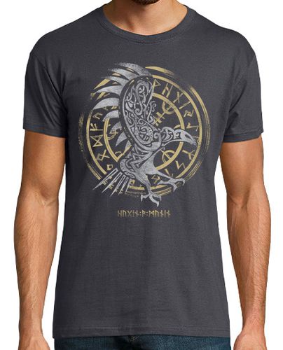 Camiseta Hombre Manga Corta Cuervo de Odin solo laTostadora - latostadora.com - Modalova