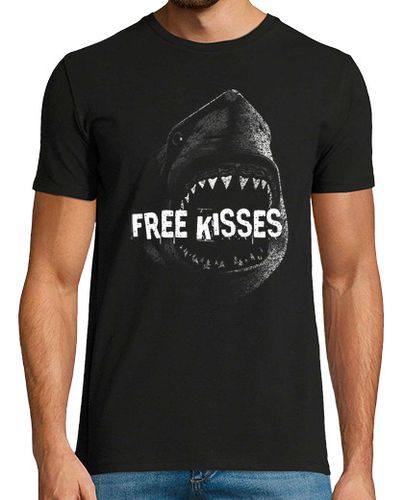 Camiseta Free Kisses Shark - latostadora.com - Modalova