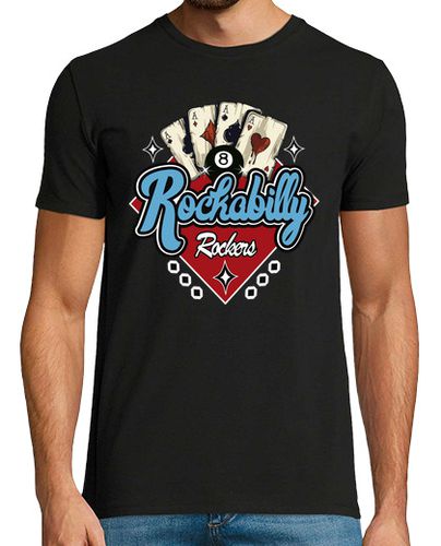 Camiseta Camiseta Vintage Rockabilly Music Retro Rock and Roll USA Rockers Biker laTostadora - latostadora.com - Modalova